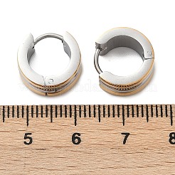 Creolen aus 304 Edelstahl mit Poliereffekt&nbsp;EJEW-M001-36GP-B