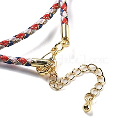 Fabrication de colliers tressés en cordon polyester&nbsp;MAK-L043-03G-20