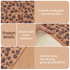Korkstoff mit Blumenmuster&nbsp;DIY-CY0003-04