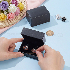 Geschenkboxen für Manschettenknöpfe aus Kunststoff&nbsp;CON-WH0089-291