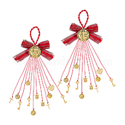 2 pz decorazioni pendenti con cordino di nylon&nbsp;HJEW-PH02350