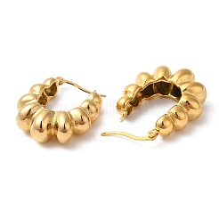 Серьги-кольца из нержавеющей стали 304 с ионным покрытием (IP) EJEW-K244-35G