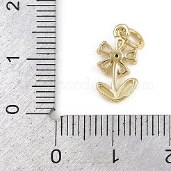 Цветок латунные микро проложить кубического циркония подвески&nbsp;LS-KK-Z123-17G