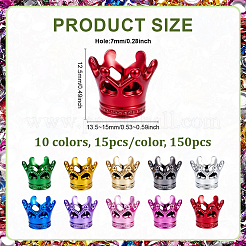 150шт 10 цвета акриловые европейские бусины&nbsp;MACR-PH0002-07