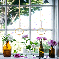 2 шт. круглые подвесные ловцы солнца из стекла&nbsp;HJEW-LP00076