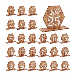 Деревянная цифровая карточка сиденья DIY-WH0002-33