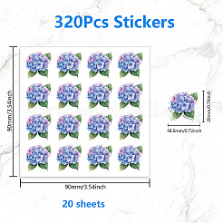 Selbstklebende dekorative Aufkleber aus Papier&nbsp;DIY-WH0562-024