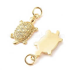 Латунные микропаве прозрачные подвески с фианитом&nbsp;LS-ZIRC-P094-14G-RS