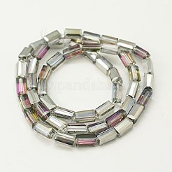 Гальванические стеклянные бусины&nbsp;EGLA-J023-8x4mm-03