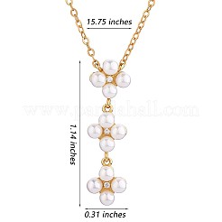 Collier pendentif fleur de perles de coquillages pour femmes&nbsp;JN1061A