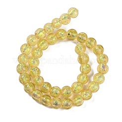 Нити из фольгированных бусин лэмпворк ручной работы&nbsp;FOIL-K003-06B-09