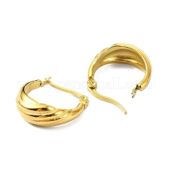 Orecchini a cerchio in acciaio inossidabile 304&nbsp;LS-EJEW-K271-02B-G