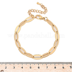 Браслеты-цепочки из нержавеющей стали 304 для женщин BJEW-U038-01G