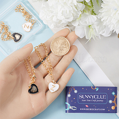 2 комплект подвесных украшений из эмалевого сплава HJEW-SC0001-56Z