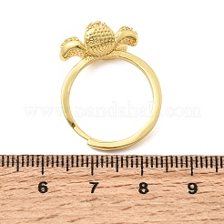 Anelli regolabili in ottone con micro pavé di zirconi cubici e smalto&nbsp;CU-CBABA66-01A-G