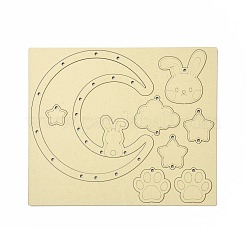 Наборы для изготовления колокольчиков луны и кролика своими руками DIY-A029-01