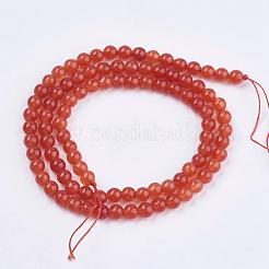 Chapelets de perles de jade naturel&nbsp;G-R165-4mm-M2