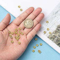 Латунные бусины-разделители из хрусталя класса А&nbsp;RB-A006-6MM-G