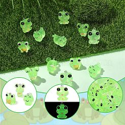 24 pendentif en résine grenouille lumineuse 6 styles.&nbsp;RESI-YW0006-19