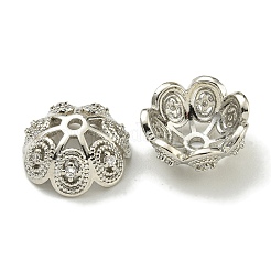 Покрытие стойки латунь микро паве прозрачные колпачки из кубического циркония&nbsp;KK-K386-14P