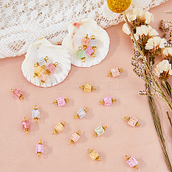 100 шт. подвески-коннекторы из потрескавшегося стекла&nbsp;FIND-HY0001-35