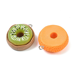 Непрозрачные подвески из смолы с фруктовой тематикой RESI-I350-05