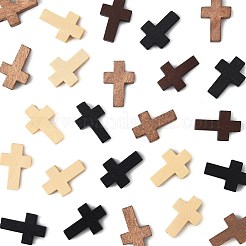 100 шт. 4-х цветные деревянные подвески WOOD-FS0001-50