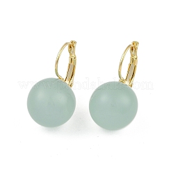 Orecchini a cerchio tondi in ottone con resina&nbsp;EJEW-Q391-09G-02