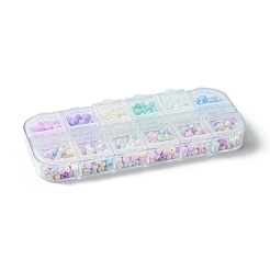 480шт 12 цвета 6/0 стеклянные бусины SEED-FS0001-27