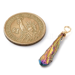 Гальванические необработанные грубые подвески из натуральной кварцевой медной проволоки&nbsp;PALLOY-JF02411-01