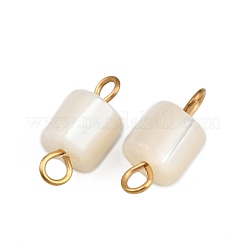 Подвески-коннекторы из натуральной ракушки&nbsp;STAS-D378-23G