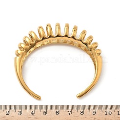 Браслеты-манжеты из нержавеющей стали 304 для женщин&nbsp;BJEW-G750-05G