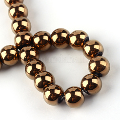 Гальванизируйте прозрачное стекло бисер нитей&nbsp;X-EGLA-Q062-8mm-D03