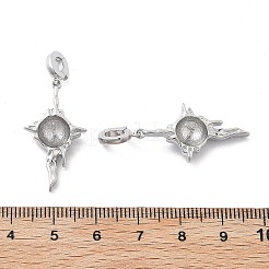 Звезда латунные подвески-скобы&nbsp;KK-L223-025P