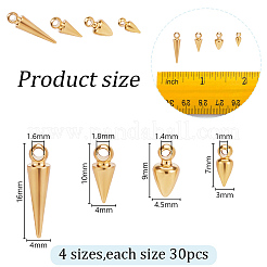 120шт 4 латунные подвески&nbsp;KK-AR0004-07