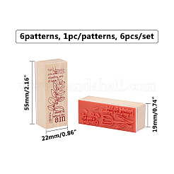 Timbres en bois&nbsp;AJEW-OC0001-66A
