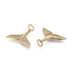 Латунные микропаве прозрачные кубические циркониевые подвески&nbsp;LS-KK-F821-30G