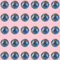 120 шт. бусины из натурального лазурита G-PA0001-15B