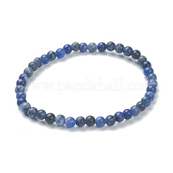 Sodalita naturales pulseras del estiramiento de abalorios&nbsp;BJEW-D446-A-36