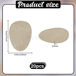 20 шт. противоскользящие накладки на обувь из замшевой ткани&nbsp;AJEW-PH0007-57B