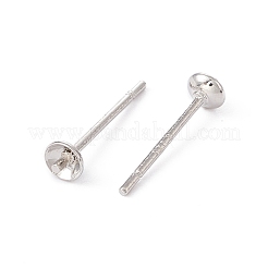 Gestell aus Messing Ohrstecker Zubehör&nbsp;KK-G433-05D-P