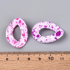 Соединительные кольца из непрозрачного акрила&nbsp;SACR-T017-59M-B