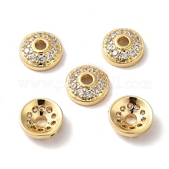 Латунные микро проложить кубического циркония бисером конус KK-E068-VF847-2