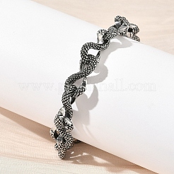 Браслеты-цепочки из нержавеющей стали 304 для мужчин и женщин&nbsp;BJEW-D385-03AS