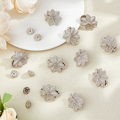 10 шт. броши из сплава листьев&nbsp;JEWB-FH0001-83P