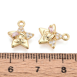 Латунные микро проложить кубического циркония подвески&nbsp;KK-N263-143C-G