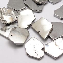 Гальванические натуральный агат бисер пряди&nbsp;G-K109-05-C