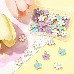 40шт 4 цвета сплава эмаль подвески&nbsp;ENAM-FS0003-37