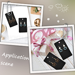 100 шт. прямоугольные бумажные карточки для демонстрации ювелирных изделий&nbsp;CDIS-SP0001-19