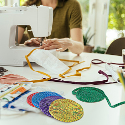 5 шт. 5-цветная резинка с узором в горошек и эластичным шнуром из полиэстера OCOR-BC0009-79